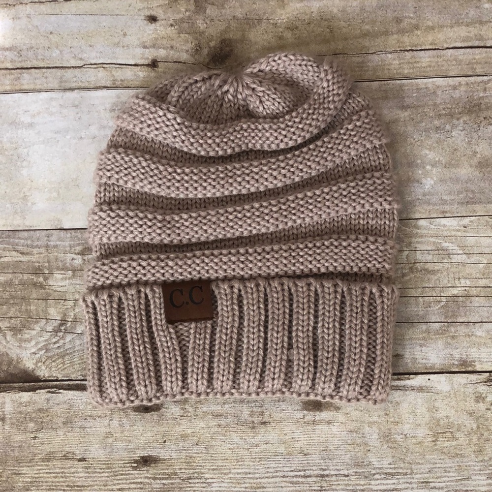 Adult C.C. Tan beanie